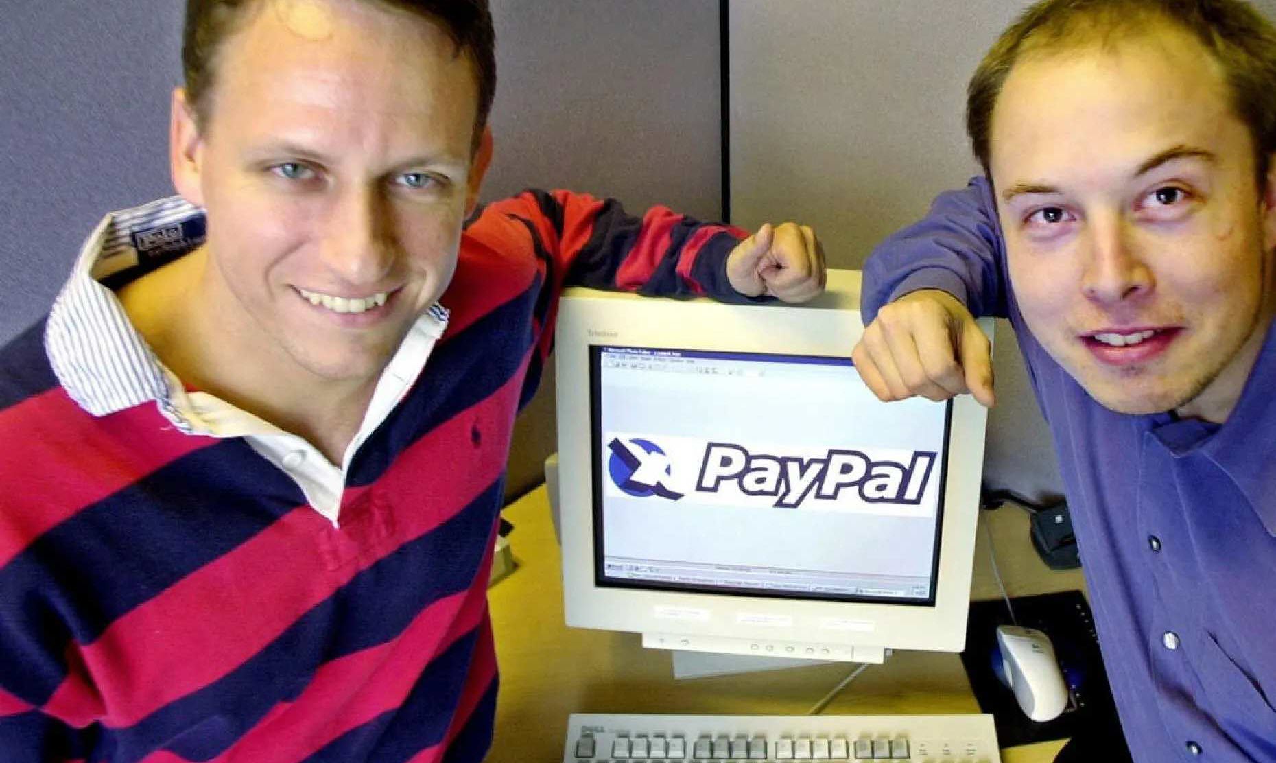Elon Musk and Peter Thiel Paypal