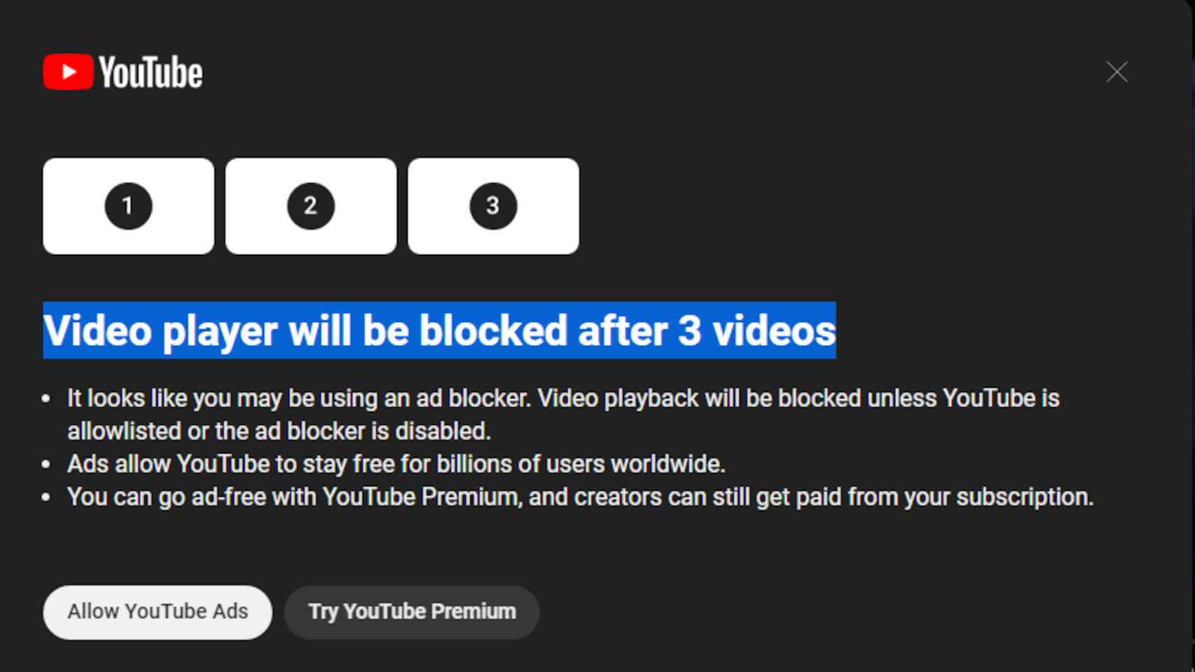 YouTube will block users