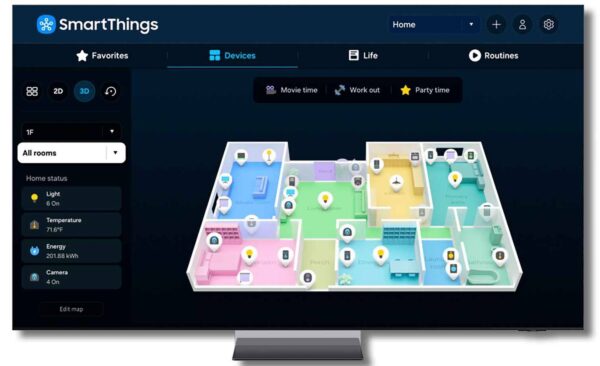 Samsung now allows you to create a 3D map of your connected home: visually locate your smart devices